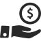Icono mano y dinero